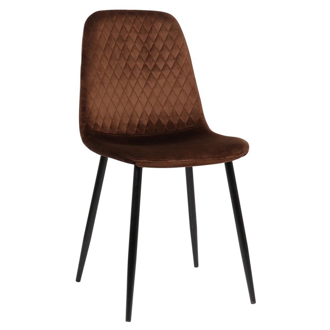 Konferencestol DOGMA, Robust Metalstel, I Brun Velour